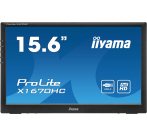 16'' iiyama X1670HC-B1: IPS, FullHD, 22cd/m2, 6ms, USB-C, černý